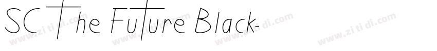 SC The Future Black字体转换